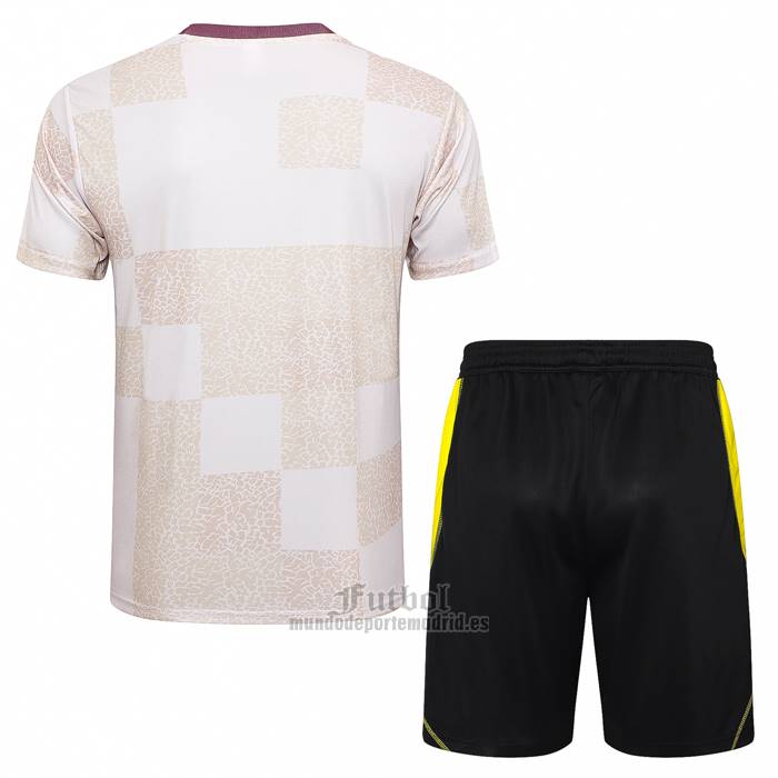 Chandal del Flamengo Manga Corta 2024-2025 Blanco - Pantalon Corto